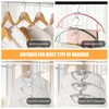 SLMT Space Saving Hanger Hooks 30 Pack, Clear Clothes Hanger