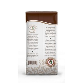 Café Santo Domingo, 16 oz Bag, Whole Bean Coffee, Medium Roast - Product from the Dominican Republic (Pack of 4)