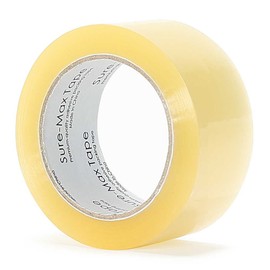 Sure-Max Premium Carton Packing Tape 2.0 mil 330 Feet (120 Yards) - Clear - 6 Rolls