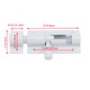 Bitray 2-inch Slide Bolt Latch White Slide Locks for Inside