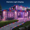 WYZworks 3312LEDs, 300ft LED USA Patriotic American Red White Blue