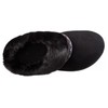 isotoner Women's Microsuede Sage Hoodback | Memory Foam Slippers, Black