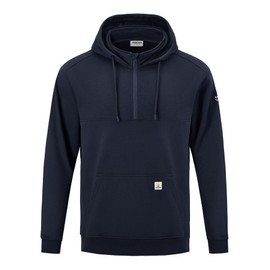 VANLENS FR Hoodies for Men 10.5oz Quarter-Zip Heavyweight FR Sweatshirt Men's Flame Resistant Hoodies