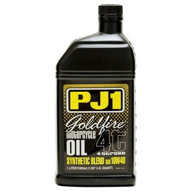 PJ1 9-32 Goldfire 10W-40 Synthetic Blend Motorcycle Engine Oil, 1 L