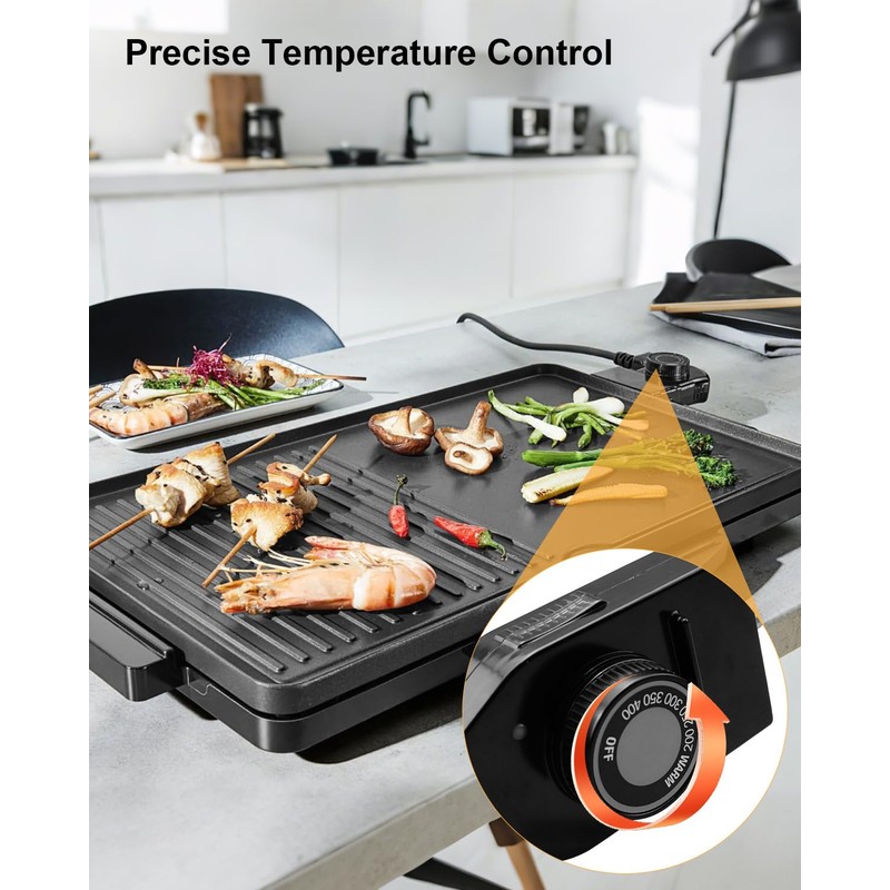 AUGREX Electric Skillet Griddle Power Cord Replacement Fit for Presto