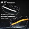 PGTOPONE Switchback White/Amber LED Side Rearview Mirror DRL Sequential Flash