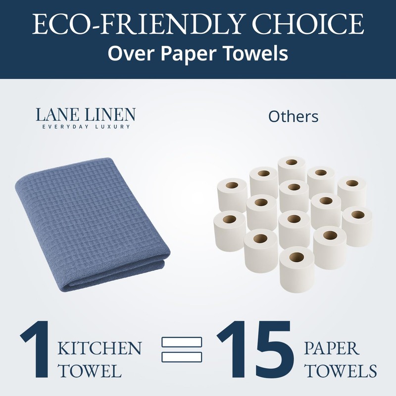 LANE LINEN Dish Towels Set of 12-18” x 28” Soft,
