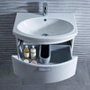 Under Sink Basin U Shaped Pipe Covers, Cutout Plastic Cover