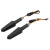 4Pcs Motorcycle LED Turn Signals Daytime Running Lights Blinker Front