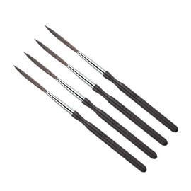 MANSUSJX Long Liner Brushes,4 PCS High Performance Script Pinstripe Brushes, Scroll Writer Pinstriping Brush Kit for Watercolor Acrylic