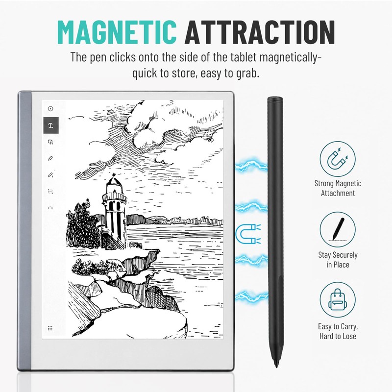 Magnetic Stylus Pen for Remarkable 2 with Eraser, 4096 Pressure
