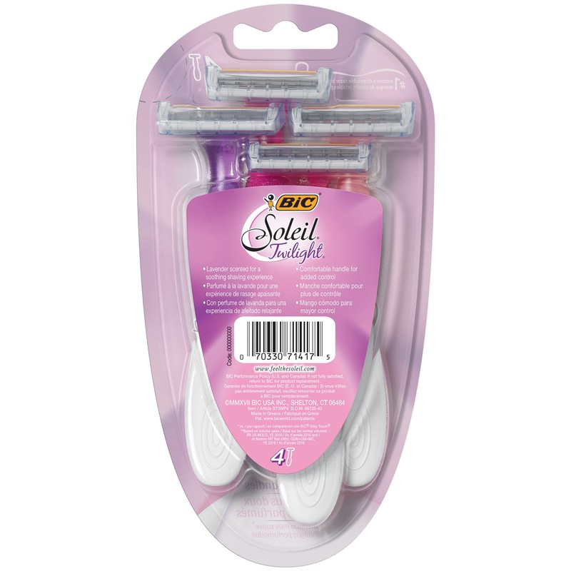 Bic Soleil Shaver Lavande Size 4ct Bic Soleil Shaver Lavender