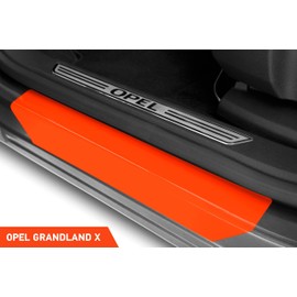 Luxshield Car Door Sill Protector for Opel Grandland 1 (I) A18 I 2017-2024 - Protective Film Car Door Accessories Trim Paint Protection Film Transparent