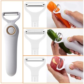 PANGPENG Electric Fruit Vegetable Peeler, Handheld Potato Peeler Pro Set, Kitchen Peel...