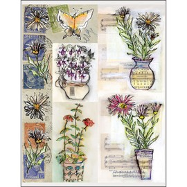 Penny Black Stickers-Painted Vase