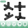 M METERXITY 12 Pcs 11mm Greenhouse Frame Building Connectors, 4
