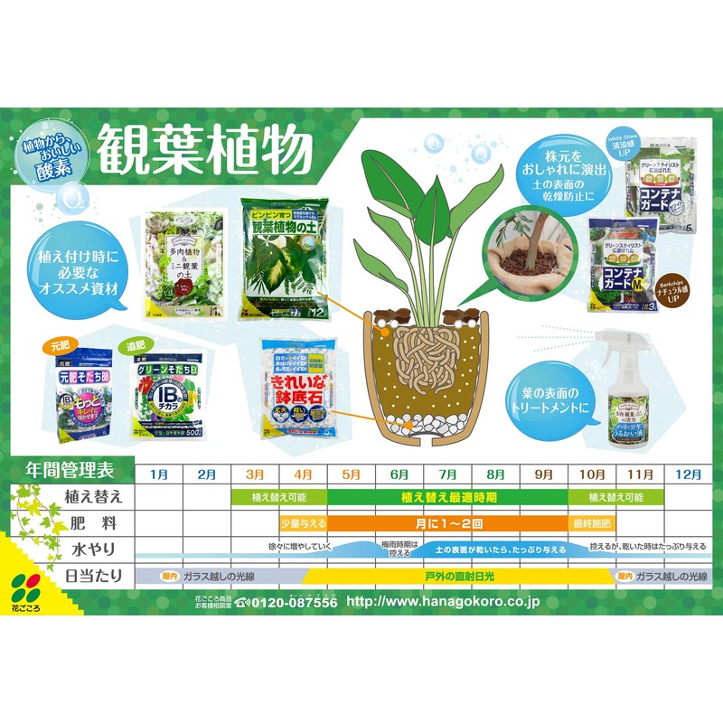 Hanagokoro House Plant Soil 6.6 gal (2 L)
