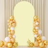 6.6FT Wedding Arch Cover Round Top Fitted Spandex Arch Yellow