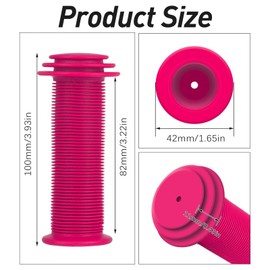 Bike Handlebar Grips Soft Non-Slip Bicycle Handle Grips Children's Bike Handlebars Scooter Handle Grips Rubber Handle Cover Universal Kids Bike Grips for Kids Boys Girls