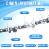 16 Inch Chainsaw Chains, Chainsaw Chain 16 inch, 3/8" LP