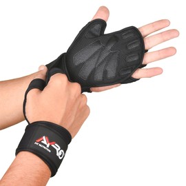 AYRO Workout Gloves| Ventilated Workout Gloves for Men and Women| Weightlifting Gloves| Gym Gloves with Built-in Wrist Wraps for Men and Women-Best for Weightlifting