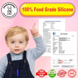 GNAWRISHING Chew Necklaces for Sensory Kids 8 Pcs Diamond Shape Sensory Chewy Toys for Autism Girl and Boy, ADHD Toddler, Adult