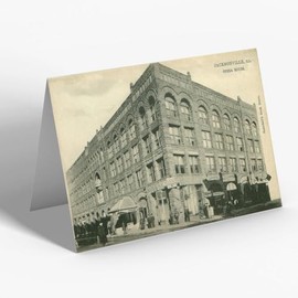 GREETING CARD - Vintage Illinois USA - Jacksonville. Opera House