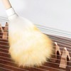 Sheep's Wool Dusting Cloth with Solid Wood Handle and Lanyard,