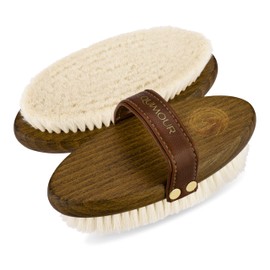 Equimour Goat Hair Shine Brush "MO" | Horse Brush | Wooden Brush | Grooming | Horse Accessories | Cleaning Tool for Horses | Horse Care