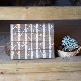 GSS Designs Birch Tree Stencil 12x12Inch Reusable Art Stencils for Painting on Wood Wall Furniture Plastic Tree Stencils for DIY Crafts