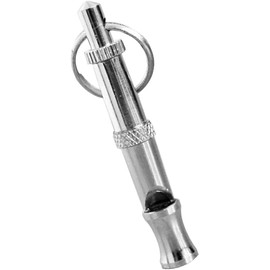 JIzian Stainless Steel Pets Whistle Adjustable Pet Training Sound Control Puppy Bark Whistles with Suspendable Key Chain Dogs Training and Behavior Aid Supplies