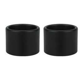 QMTSINEW Metal Lamp Shade Collar Rings, Light Socket Shade Ring for Medium-Base Ceramic Sockets,Lock E26 E27 Ceramic/Porcelain Socket with Thread Diameter 1-1/2 Inches (2-Pack,Black)