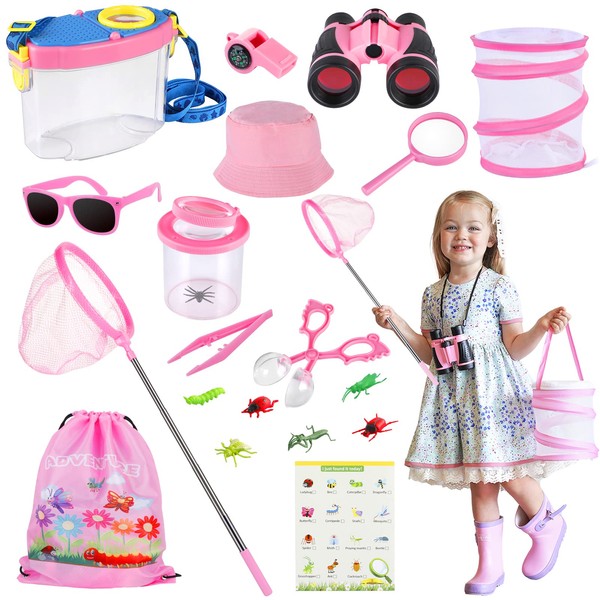 GIFTINBOX Bug Catcher Kit for Kids - Outdoor Explorer Toys