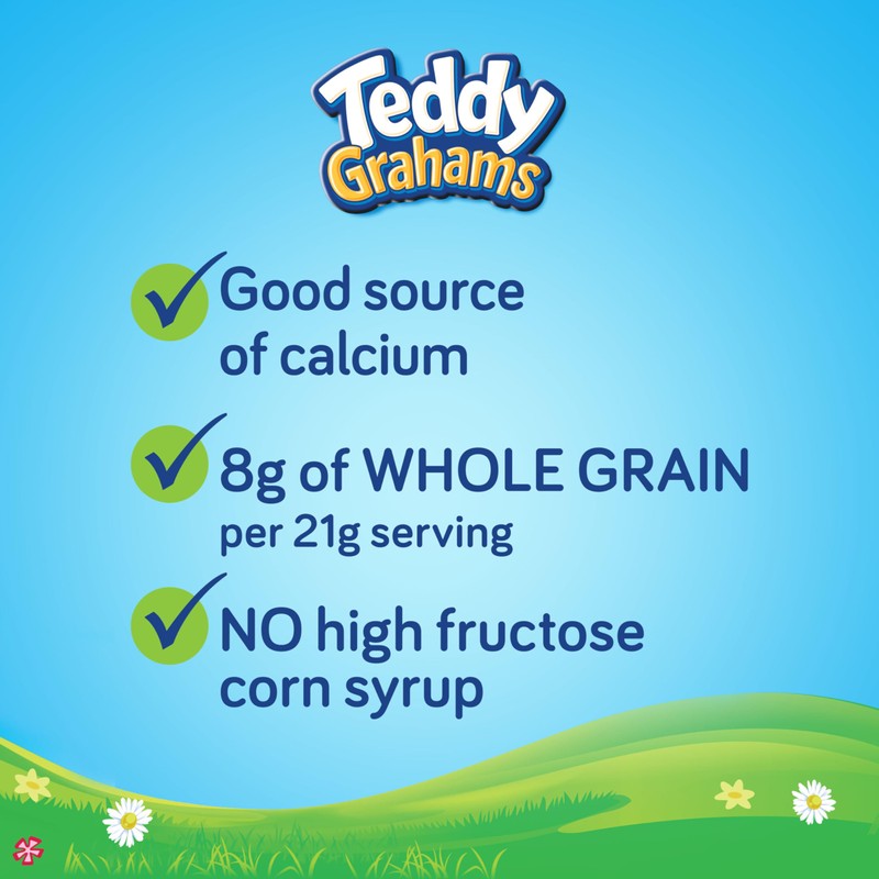 TEDDY GRAHAMS Cinnamon Graham Snacks, 150 - 0.75 oz Kids