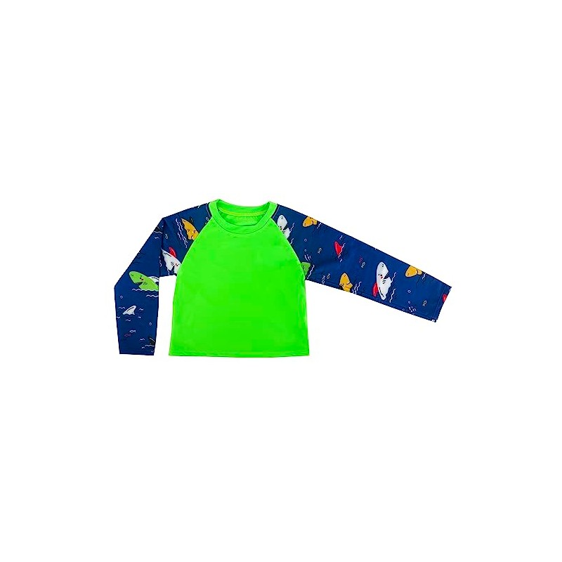 6016 Kinder T Shirt mit UV Schutz, Langarm Badeanzug, Surfen,