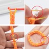 NO/A 1600 Pieces S Clips for Rubber Bands Rubber Band