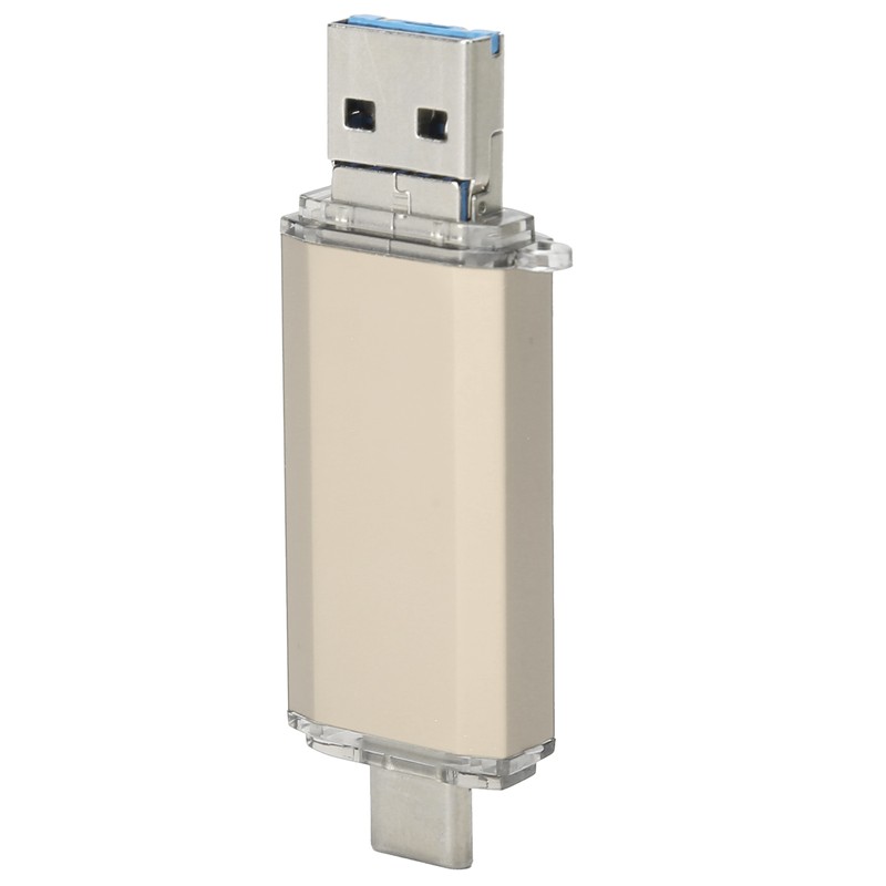 USB 3.0 U Disk Golden Aluminum Alloy ThreeInOne High Speed