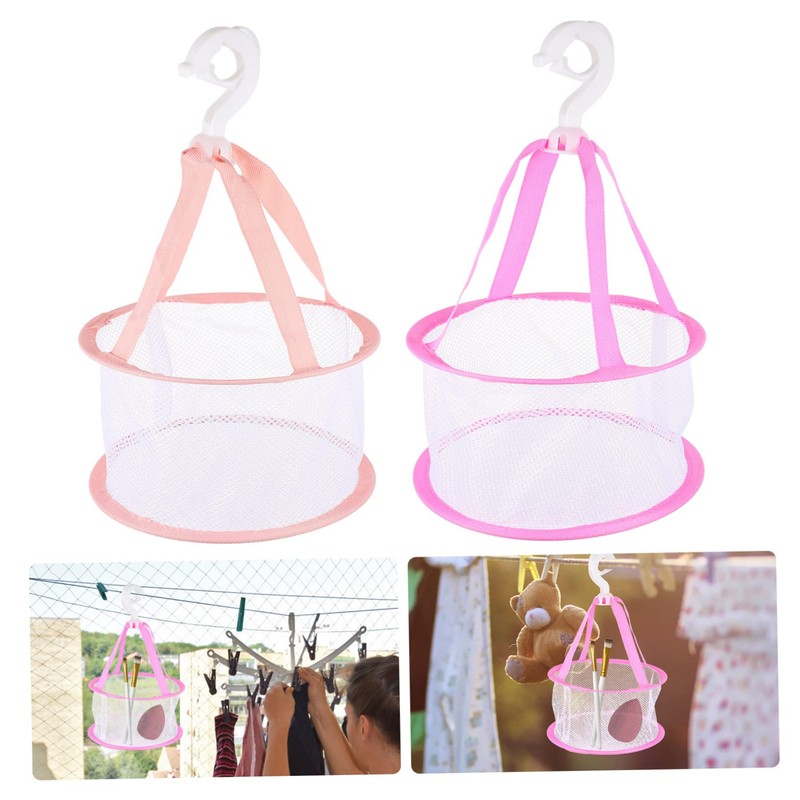 Gatuida 2pcs Makeup Brush and Beauty Egg Drying Net Hanging