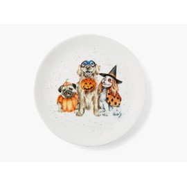 Wrendale Designs Royal Worcester Trick or Treat Dogs Coupe Plate 20cm