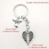 Guardian Angel Wings Keychain keyring- Heart Shaped