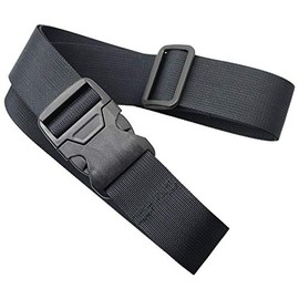 [No Border] FABLT One-Touch Belt, Made in Japan, Soft Belt, 1.5 inches (38 mm), FA-BLTNX38 (L, Black), Black