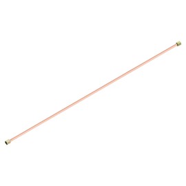 uxcell Air Compressor Exhaust Tube, 3/8" Thread Dia 23" Length Hex Nut Aluminum Tube Air Tube Compressor Hardware Accessories Replacement Parts(Flared Mouth)