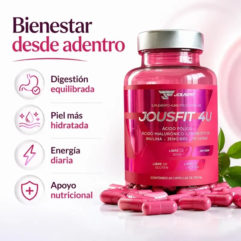 Cápsulas Compuestas De Ácido Fólico Y Probióticos Jousfit 4