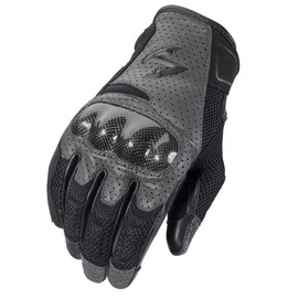 ScorpionEXO Vortex Air Motorcycle Riding Gloves Carbon Fiber Knuckles Touchscreen Compatible (Grey - Medium)