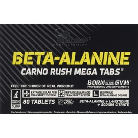 Olimp Labs Beta-Alanine Capsules, Carno Rush, Pack of 80 Mega Tablets, BETA-Alanine CARNO Rush