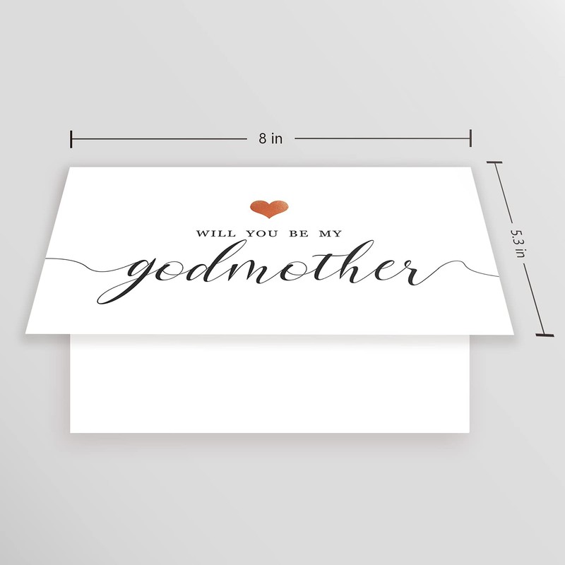 Goroar Will You Be My Godmother Card, Godmother Proposal Card,