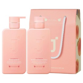 J.Sup Silk Keratin Protein Shampoo Peach Edition + Treatment Set, 1 Set / 제이숲 실크 케라틴 단백질 샴푸 피치 에디션 + 트리트먼트 세트, 1세트
