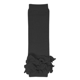 Bowbear Cheerful Ruffles Baby Leg Warmers, Black
