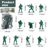 Wankko 2-Inch Plastic Army Men Action Figures, 10 Unique Sculpts,