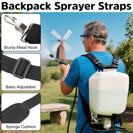 AXZTYYLA Backpack Sprayer Replacement Straps Adjustable Padded Shoulder Straps for Sprayer Fit Most Backpack Sprayers Including Chapin 60114, 61800, 63924, 60124 Series and More